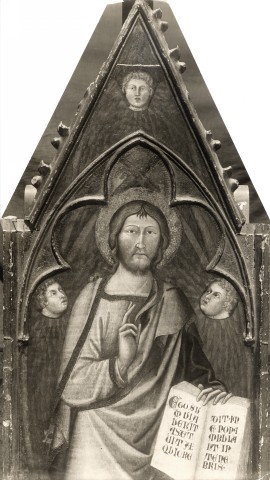 Anonimo — Martino di Bartolomeo di Biagio - sec. XIV/ XV - Cristo Redentore benedicente — insieme